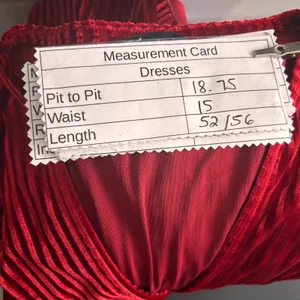 Velvet Wrap‎ Dress Red Large thumbnail 8