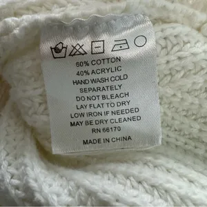 Anthropologie Revolve Cleobella White Knit Sweater Size XS Cottagecore thumbnail 4
