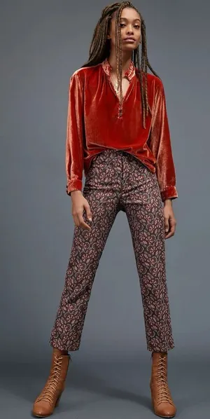 NEW‎ Anthropologie The Essential Slim Straight Trousers Size 2 thumbnail 1