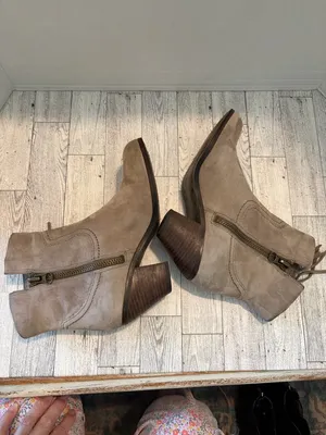 Sam Edelman Women's Louie Ankle Fringe Booties Tan Suede 7M Cowgirl thumbnail 7