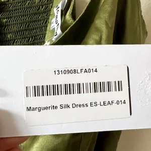reformation Marguerite Silk Dress leaf green size 14 UB thumbnail 7