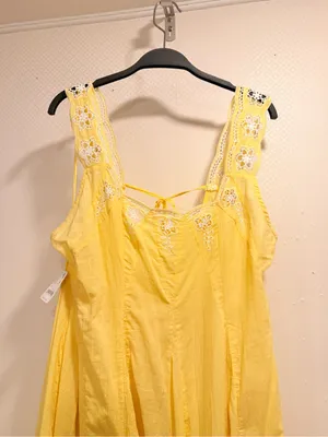 NWT Free People To The Moon Maxi Dress Flowy Boho Sleeveless XS MSRP $168 thumbnail 9