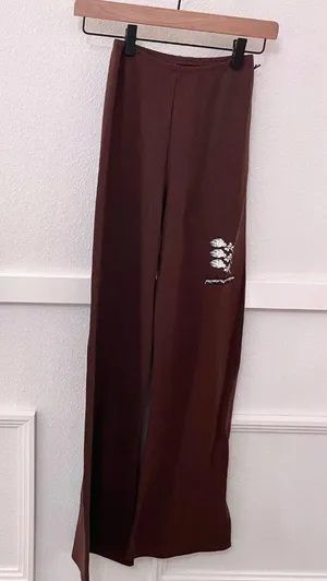 NWT Civil Regime Eternal Bloom Sculpt Flare Leggings Mocha Brown Size S thumbnail 2