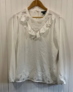 Halogen ivory cloud blouse  thumbnail 1