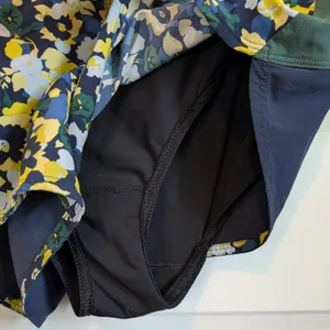 Outdoor Voices Floral Navy, Yellow & Green Athletic Shorts thumbnail 5