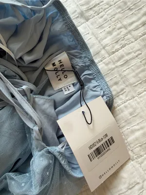 Hello Molly Feature Me Tulle Midi Dress Baby Blue NEW Medium thumbnail 6