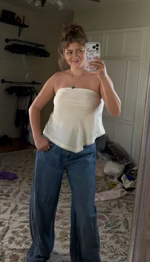 Free people satin tube top thumbnail 1