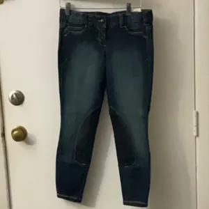 Ariat Denim Cropped Riding Breeches Indigo Jeans 24R NEW Activewear Sportswear thumbnail 3
