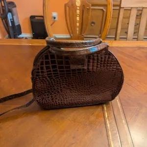 Renaissance Leather hand bag 👜 Brown thumbnail 10