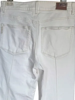 Paige Sasha Wide-Leg Jeans in Toasted Ecru Sz 29 thumbnail 6