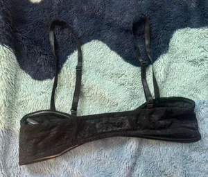 Lioness Black Lace Bow Bralette Top thumbnail 5