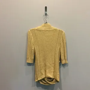 Anthropologie Moth Open Knit‎ Cardigan Draped Button Detail Size S thumbnail 7