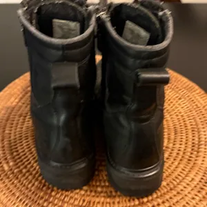 Milwaukee brand Black Lace-Up Combat Boots‎ thumbnail 3
