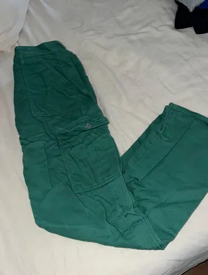 Green Cargo Pants Size 28 thumbnail 1