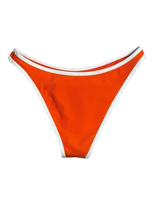 Wilo The Label Orange/White Contrast Tankini Swim 2pc Set NWT thumbnail 7