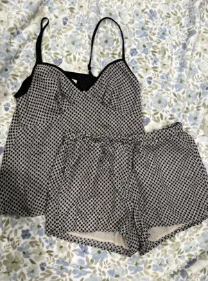 Michael Kors Black & White Pajama Set thumbnail 1