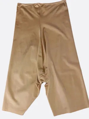 SPANX Slimplicity Mid-Thigh Shaper Shorts Nude Beige Size Medium thumbnail 2