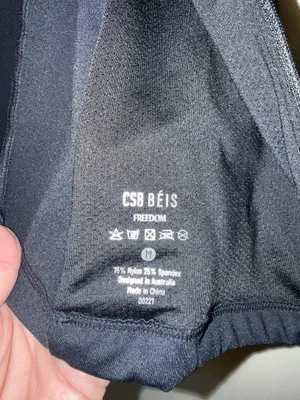 CSB Zip up athletic jacket Black Size M thumbnail 3