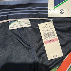 Izod Fun Striped/Circle Print Stretch Golf Tennis‎ Skirt Skort Size 10 C33 thumbnail 10