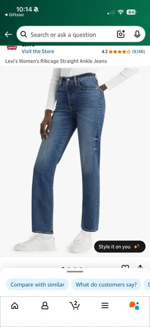 Levi’s Ribcage Straight Jeans thumbnail 4