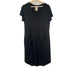 Anthropologie Dolan Loren Left Coast Collection Black Shift Dress‎ Size Small thumbnail 3