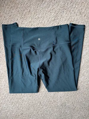 ATHLETA Elation Sheen Tight High-Waist Forest Green Active Leggings thumbnail 12