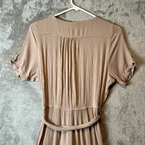 Yak n Yeti Tan Jumpsuit Medium Lagenlook Boho Free Spirit‎ Earthy Zen Natural thumbnail 6