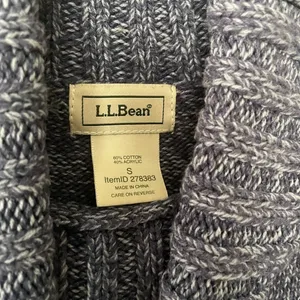 LL bean vintage blue turtle neck sweater thumbnail 2