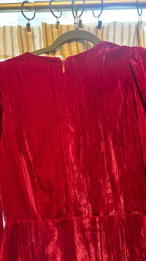 Adelyn Rae Pink Velvet Dress thumbnail 6