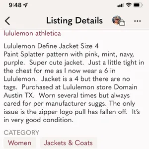 Lululemon Define Jacket Size 4 thumbnail 11