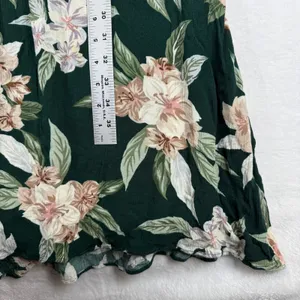 Show Me Your‎ Mumu Dark Green Floral Tropical Maxi Slip Dress Small READ thumbnail 4