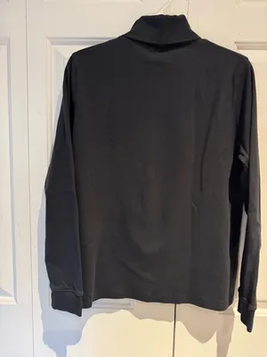 L.L. Bean Black Women's Turtleneck Top Size L thumbnail 4