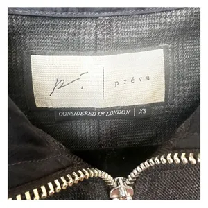 Prèvu black plaid quarter zip jacket Size XS thumbnail 5