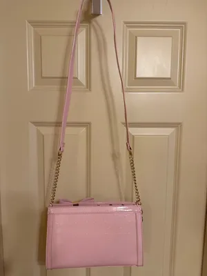 Juicy Couture Light Pink Bow Crossbody with Gold Chain thumbnail 3