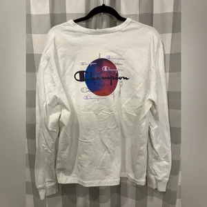 Champion Classic White Long Sleeve Tee thumbnail 4