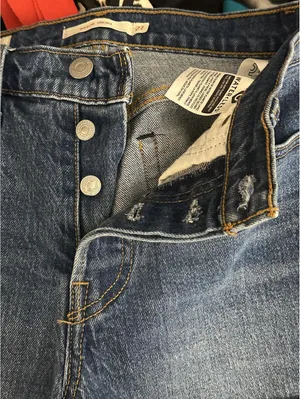 Levi's Wedgie Short medium wash cuffed denim jean short Size 27 coastal cowgirl thumbnail 11