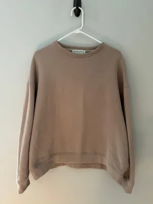 TCEC Oversized Crewneck Sweatshirt Taupe Small thumbnail 3