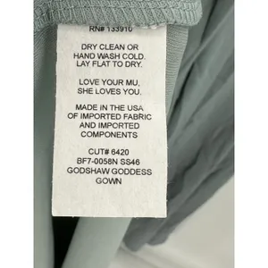Show Me Your Mumu Dress Women SMALL NWT Green Silver Sage‎ Godshaw Goddess Maxi thumbnail 7