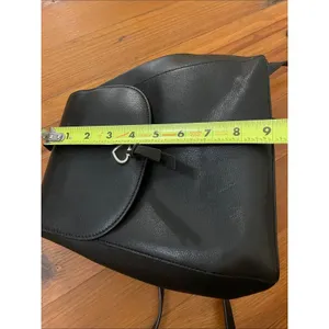 Kate Spade Adel Medium Flap Backpack Bag Black Grain Leather WKRU6412 thumbnail 10