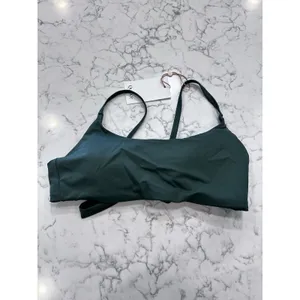 NWT Quince Palm Green Italian Scoop Neck Bikini Top Size Large thumbnail 3