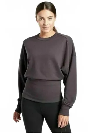 Athleta Potrero‎ Sweatshirt Shale Dolman Pullover Top Gray Women's Size Small thumbnail 1