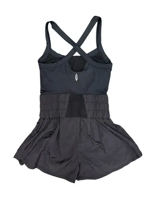 Free People FP Movement Way Home Sleeveless Cross Back Skortsie Black XS thumbnail 5