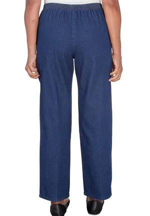 alfred dunnor Women's Denim Pull On Short Length Pant thumbnail 2