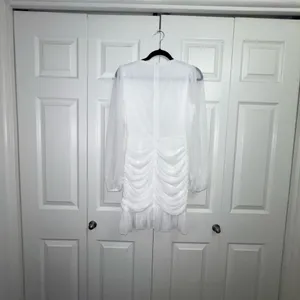Showpo White Long Sleeve‎ Dress thumbnail 7