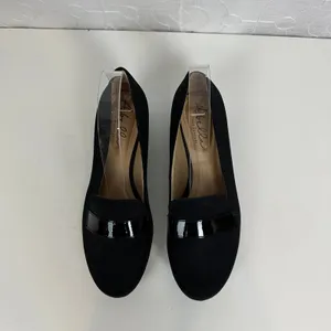 Abella Desiree Women’s Shoes Size 7.5 Black‎ Wedge Slip-On Round Toe Loafers NEW thumbnail 3