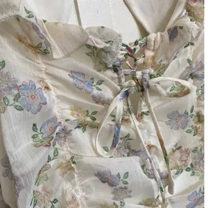 Storia Floral Mesh Ruched Off Shoulder Mini Dress‎ - M NWT thumbnail 11
