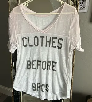 Clothes before bros v neck raglan style T shirt size medium thumbnail 1
