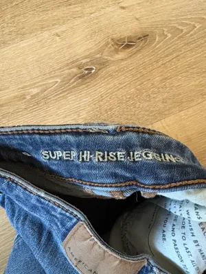 American Eagle Distressed Skinny Jeans with Frayed Hem thumbnail 5