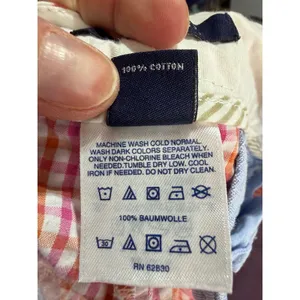 Lands' End Shorts Womens 8P Pink Orange‎ Gingham Excellent Seersucker 6in Inseam thumbnail 4