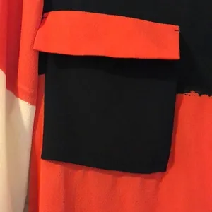 Zara Black, Ivory and Orange Button Down Blouse thumbnail 2